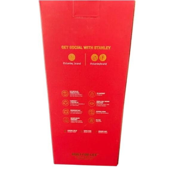 NEW Stanley The Quencher H2.0 Flowstate™ Tumbler | 40 OZ Scarlet Tinsel - Picture 11 of 11